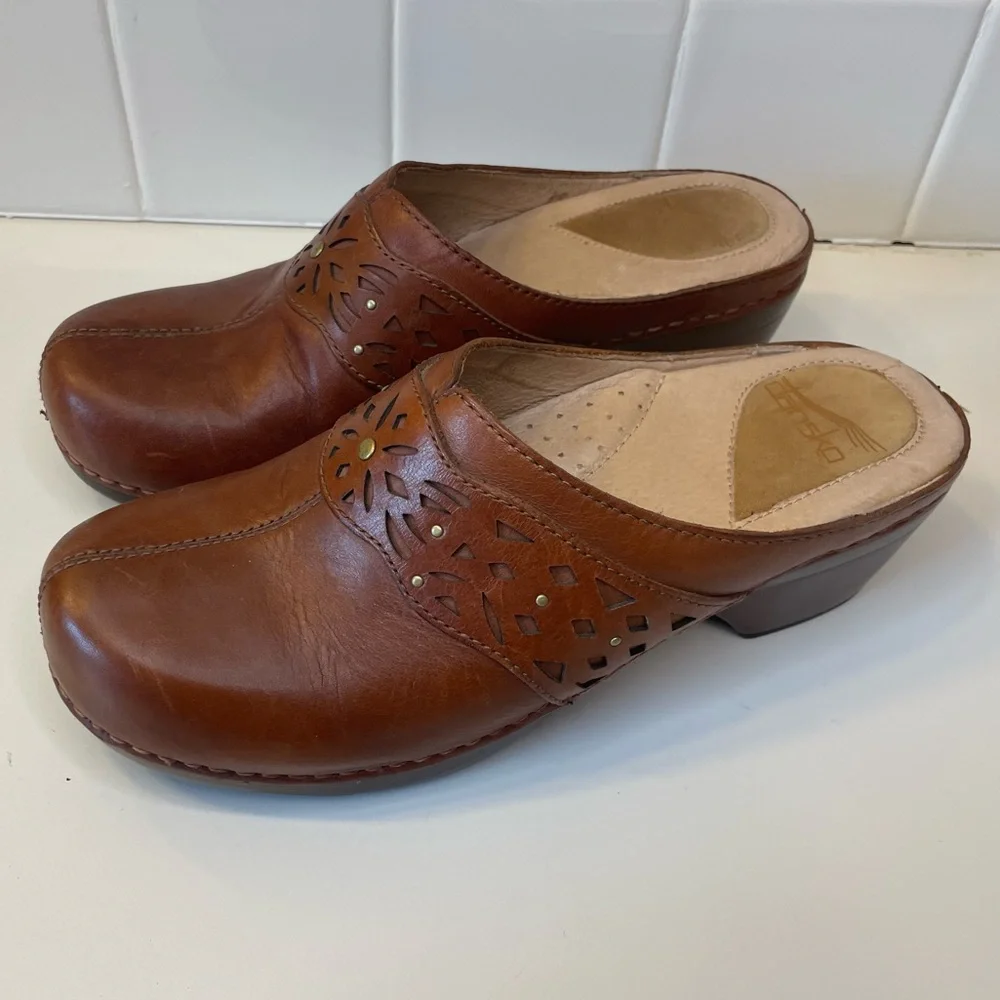 Leather Dansko Clogs - Picture 2 of 8